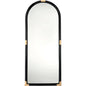 Saltwater Rattan d Vertical Floor Mirror-Floor Mirrors-Jamie Young-Black-LOOMLAN