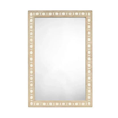 Sama Wood & Bone Inlay Mirror - LOOMLAN - Jamie Young - Wall Mirrors