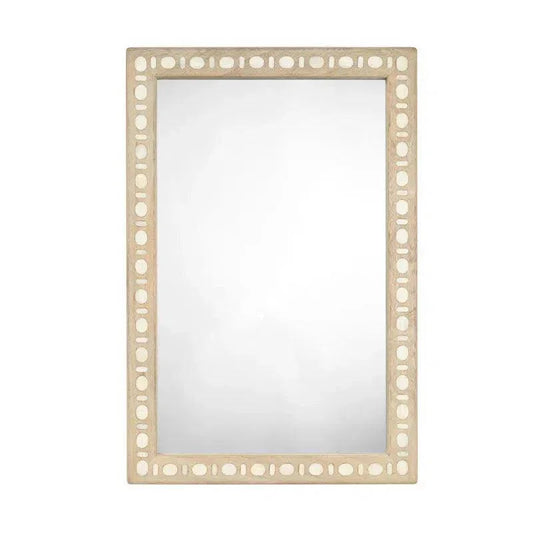 Sama Wood & Bone Inlay Mirror - LOOMLAN - Jamie Young - Wall Mirrors