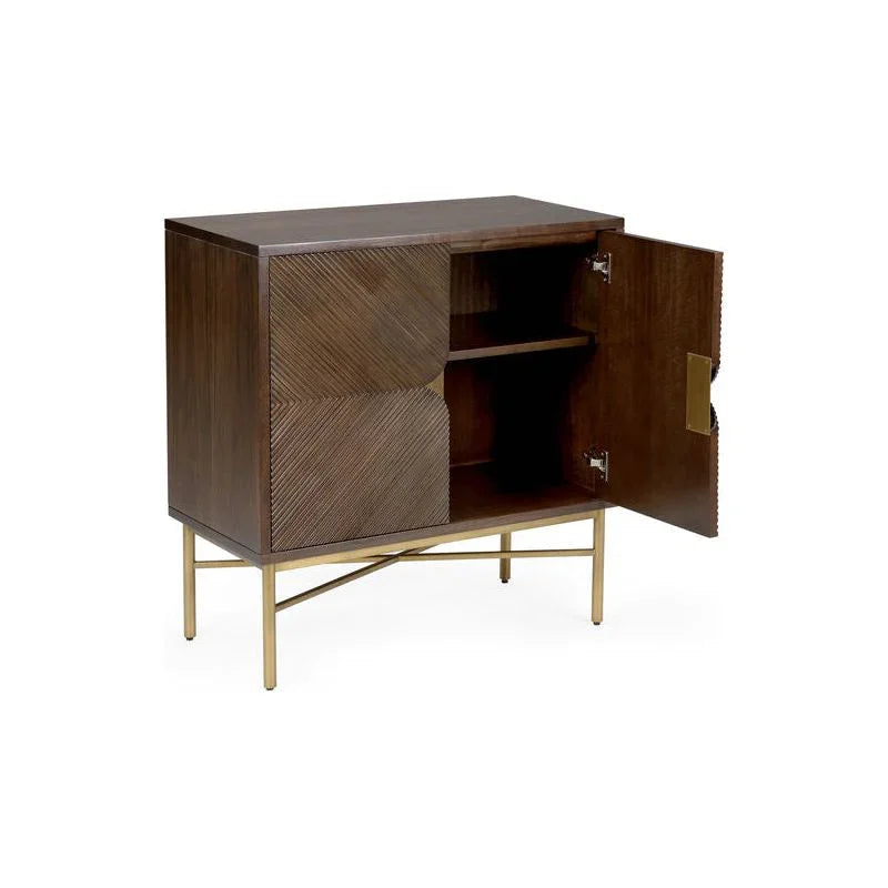 Samana Black Walnut Finish Two Door Cabinet - LOOMLAN - Wildwood - Accent Cabinets