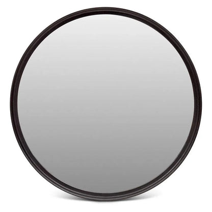 Samar Reclaimed Aluminum Round Mirror - LOOMLAN - Urbia - Wall Mirrors