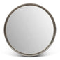 Samar Reclaimed Aluminum Round Mirror - LOOMLAN - Urbia - Wall Mirrors