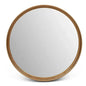 Samar Reclaimed Aluminum Round Mirror - LOOMLAN - Urbia - Wall Mirrors