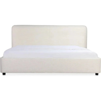 Samara Wood Cream Bed - LOOMLAN - Moe's Home - Beds