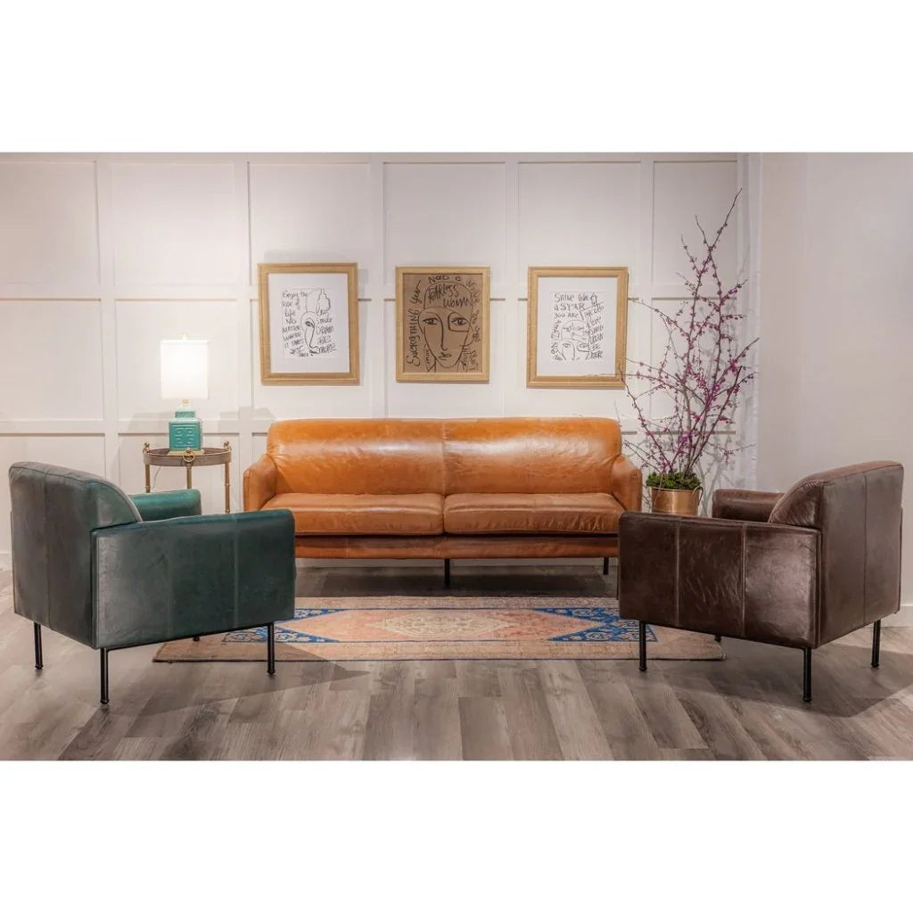 Samba Modern Style Leather Chair - LOOMLAN - Olivia + Quinn - Club Chairs