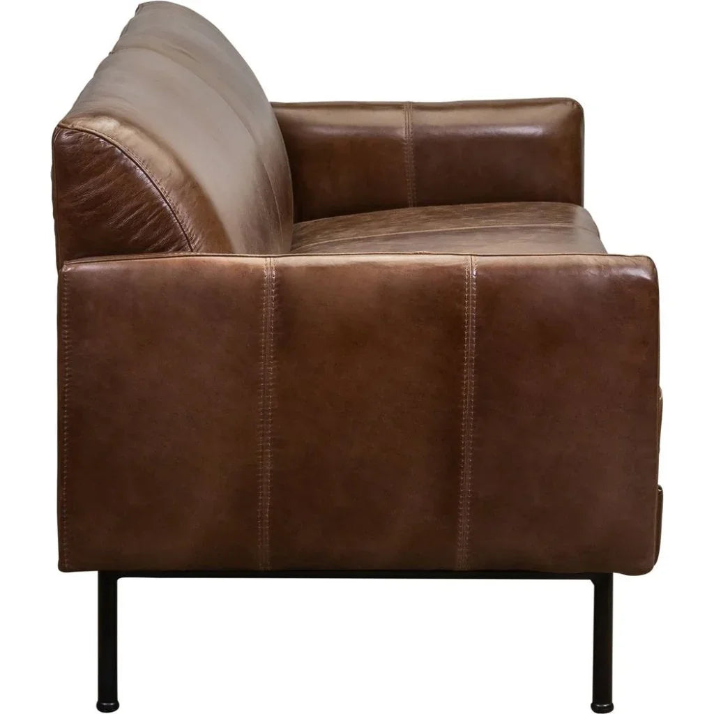 Samba Modern Style Leather Loveseat - LOOMLAN - Olivia + Quinn - Sofas & Loveseats
