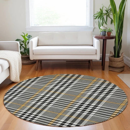 Samira Black Washable Indoor-Outdoor Rug-Outdoor Rugs-LOOMLAN Rugs-LOOMLAN