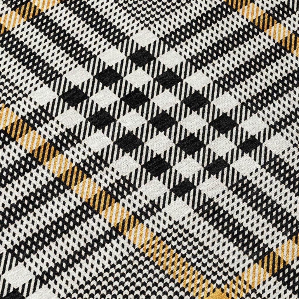 Samira Black Washable Indoor-Outdoor Rug-Outdoor Rugs-LOOMLAN Rugs-LOOMLAN