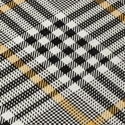 Samira Black Washable Indoor-Outdoor Rug-Outdoor Rugs-LOOMLAN Rugs-LOOMLAN
