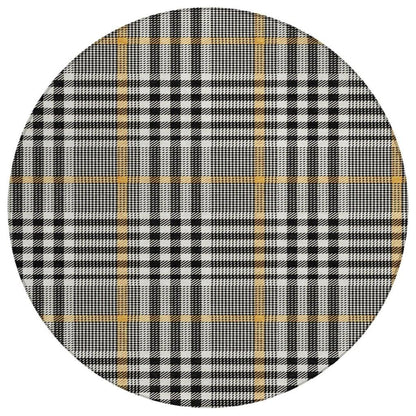 Samira Black Washable Indoor-Outdoor Rug-Outdoor Rugs-LOOMLAN Rugs-8' x 8'-LOOMLAN