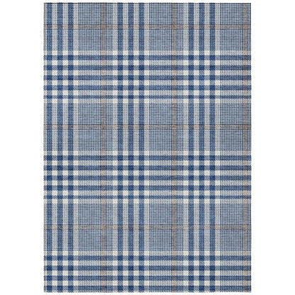 Samira Blue Washable Indoor-Outdoor Rug-Outdoor Rugs-LOOMLAN Rugs-2'6" x 3'10"-LOOMLAN