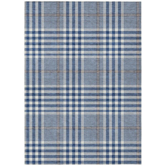 Samira Blue Washable Indoor-Outdoor Rug-Outdoor Rugs-LOOMLAN Rugs-2'6" x 3'10"-LOOMLAN