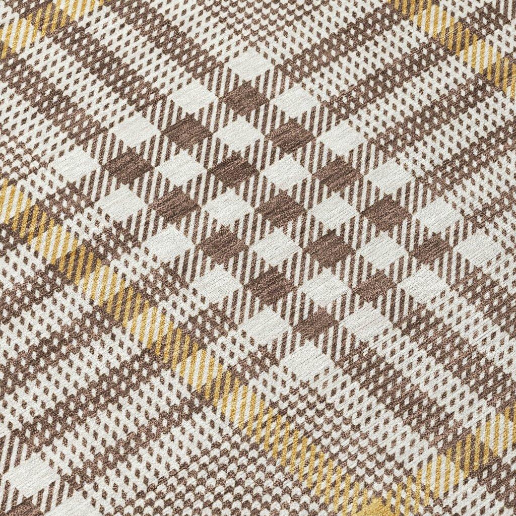 Samira Brown Washable Indoor-Outdoor Rug-Outdoor Rugs-LOOMLAN Rugs-LOOMLAN