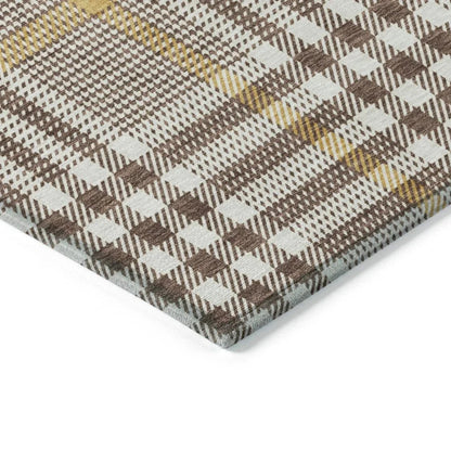 Samira Brown Washable Indoor-Outdoor Rug-Outdoor Rugs-LOOMLAN Rugs-LOOMLAN