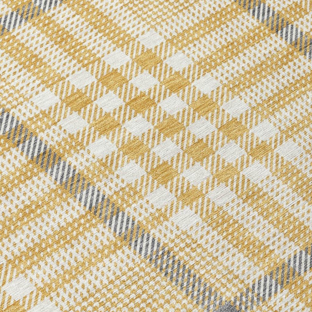 Samira Gold Washable Indoor-Outdoor Rug-Outdoor Rugs-LOOMLAN Rugs-LOOMLAN