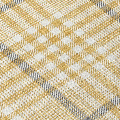 Samira Gold Washable Indoor-Outdoor Rug-Outdoor Rugs-LOOMLAN Rugs-LOOMLAN