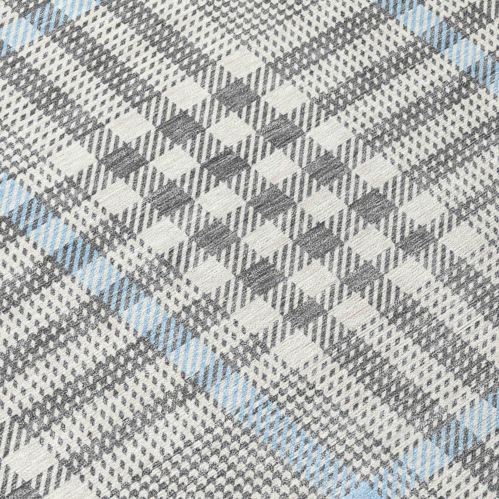 Samira Gray Washable Indoor-Outdoor Rug-Outdoor Rugs-LOOMLAN Rugs-LOOMLAN