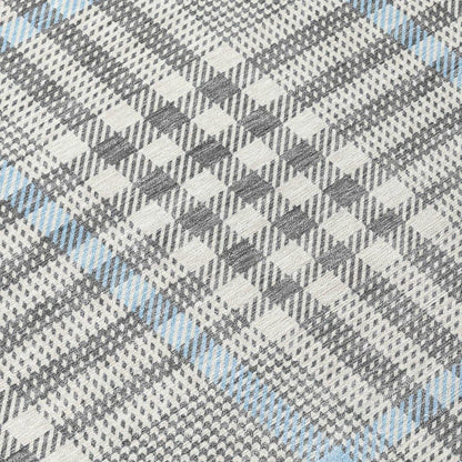 Samira Gray Washable Indoor-Outdoor Rug-Outdoor Rugs-LOOMLAN Rugs-LOOMLAN