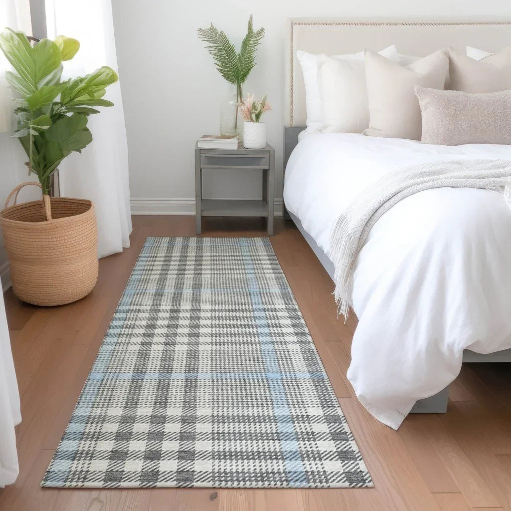 Samira Gray Washable Indoor-Outdoor Rug-Outdoor Rugs-LOOMLAN Rugs-LOOMLAN