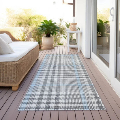 Samira Gray Washable Indoor-Outdoor Rug-Outdoor Rugs-LOOMLAN Rugs-LOOMLAN
