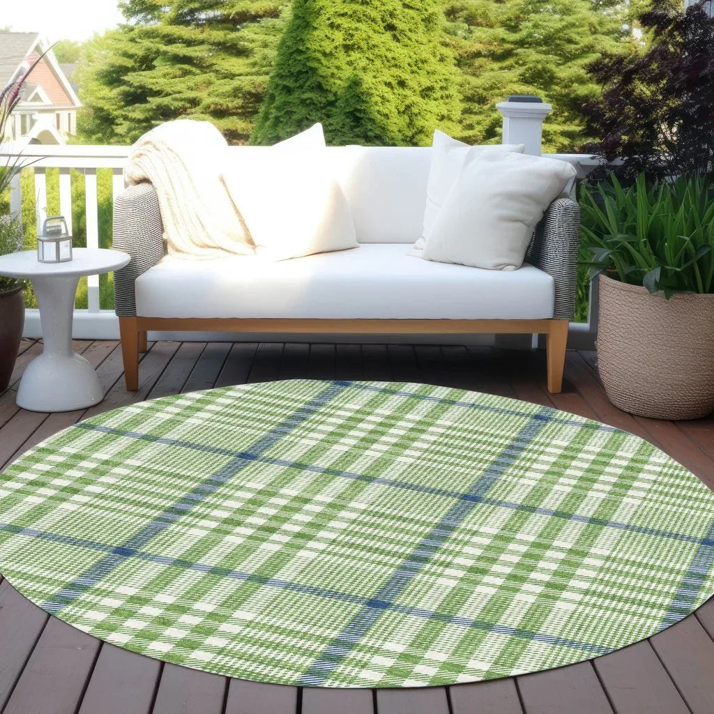 Samira Green Washable Indoor-Outdoor Rug-Outdoor Rugs-LOOMLAN Rugs-LOOMLAN