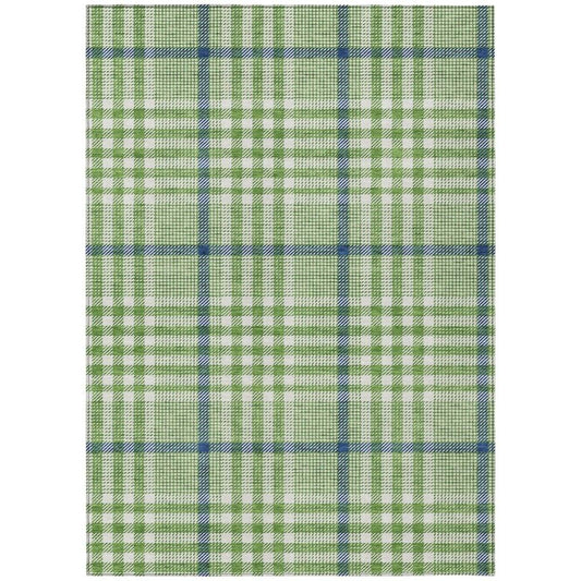 Samira Green Washable Indoor-Outdoor Rug-Outdoor Rugs-LOOMLAN Rugs-2'6" x 3'10"-LOOMLAN