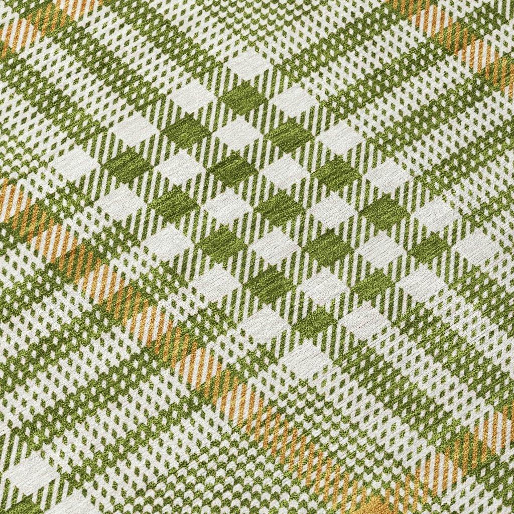 Samira Olive Washable Indoor-Outdoor Rug-Outdoor Rugs-LOOMLAN Rugs-LOOMLAN