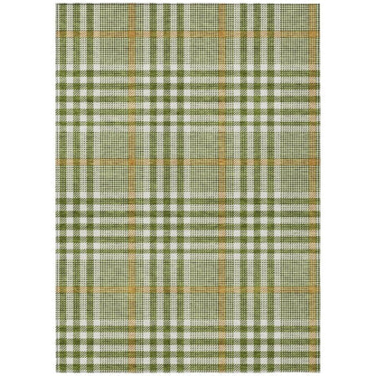 Samira Olive Washable Indoor-Outdoor Rug-Outdoor Rugs-LOOMLAN Rugs-2'6" x 3'10"-LOOMLAN