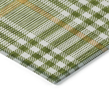 Samira Olive Washable Indoor-Outdoor Rug-Outdoor Rugs-LOOMLAN Rugs-LOOMLAN