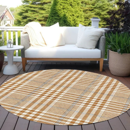 Samira Orange Washable Indoor-Outdoor Rug-Outdoor Rugs-LOOMLAN Rugs-LOOMLAN