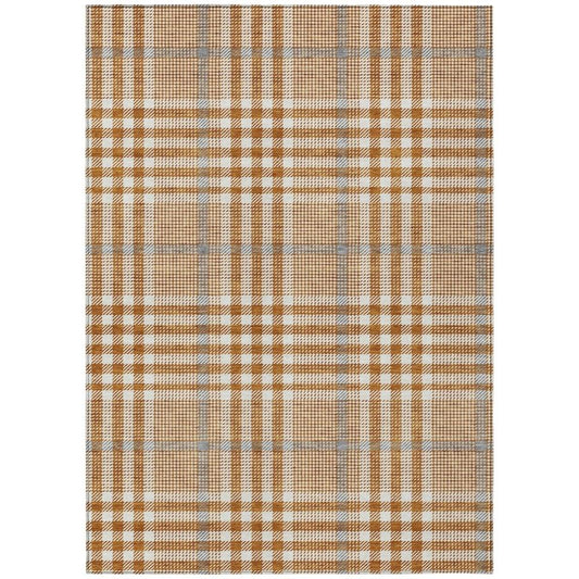 Samira Orange Washable Indoor-Outdoor Rug-Outdoor Rugs-LOOMLAN Rugs-2'6" x 3'10"-LOOMLAN