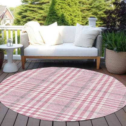 Samira Pink Washable Indoor-Outdoor Rug-Outdoor Rugs-LOOMLAN Rugs-LOOMLAN