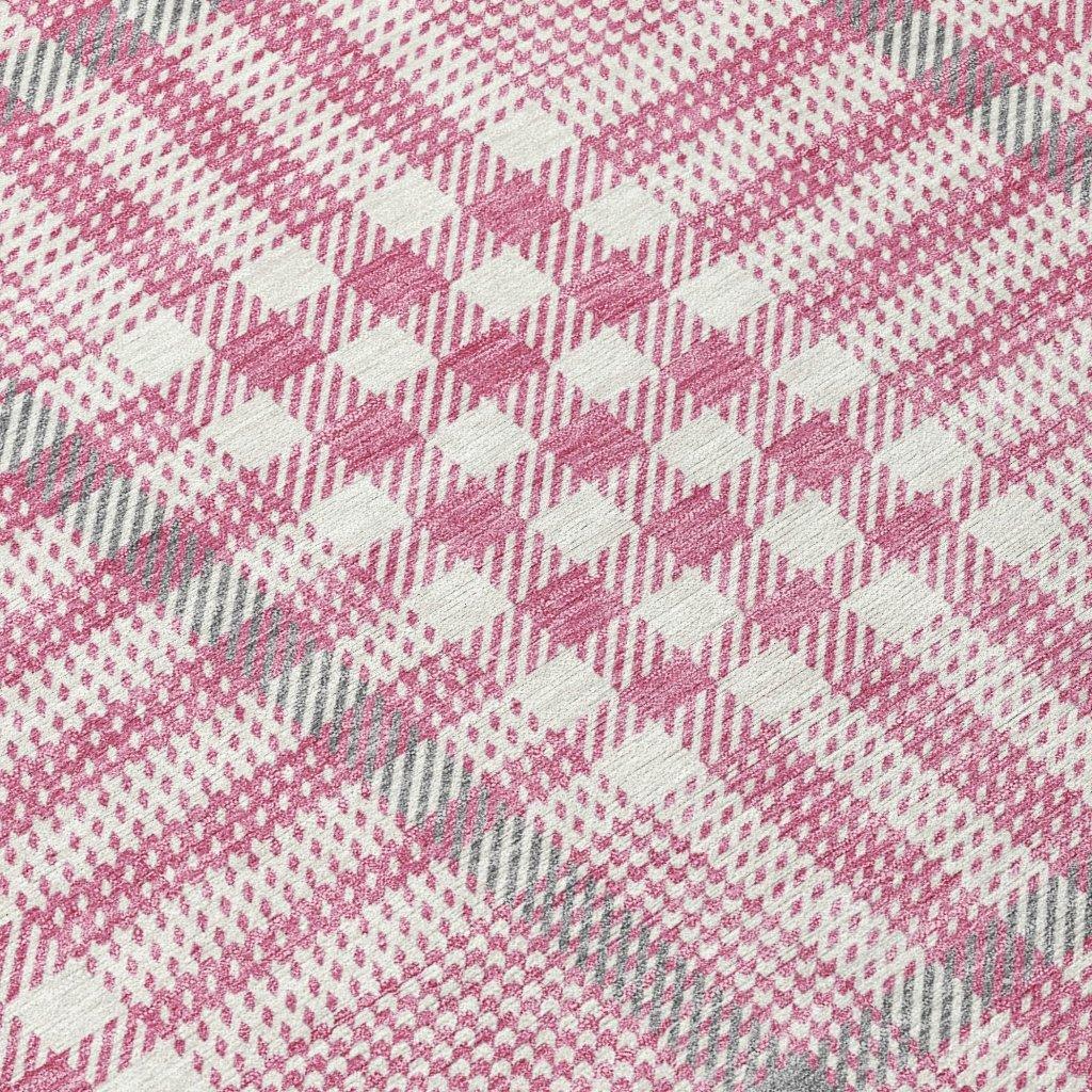 Samira Pink Washable Indoor-Outdoor Rug-Outdoor Rugs-LOOMLAN Rugs-LOOMLAN
