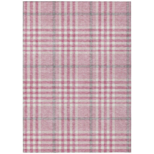 Samira Pink Washable Indoor-Outdoor Rug-Outdoor Rugs-LOOMLAN Rugs-2'6" x 3'10"-LOOMLAN
