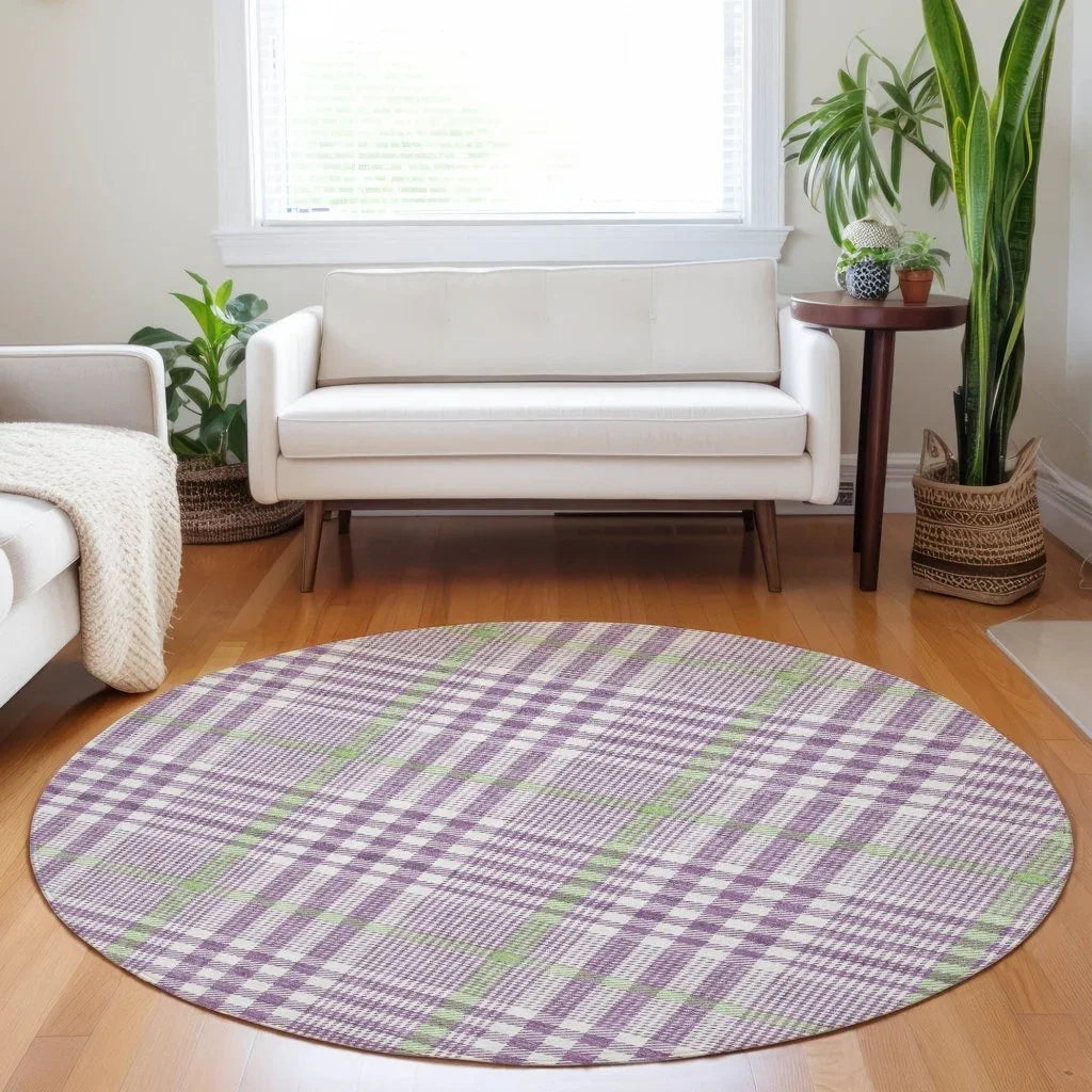 Samira Purple Washable Indoor-Outdoor Rug-Outdoor Rugs-LOOMLAN Rugs-LOOMLAN