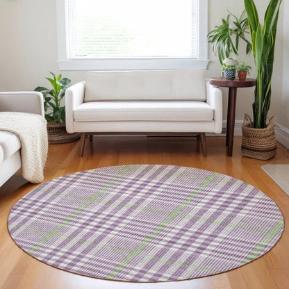 Samira Purple Washable Indoor-Outdoor Rug-Outdoor Rugs-LOOMLAN Rugs-LOOMLAN
