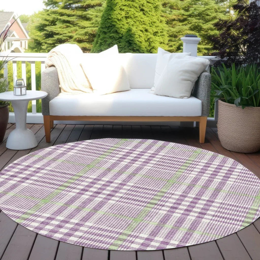 Samira Purple Washable Indoor-Outdoor Rug-Outdoor Rugs-LOOMLAN Rugs-LOOMLAN