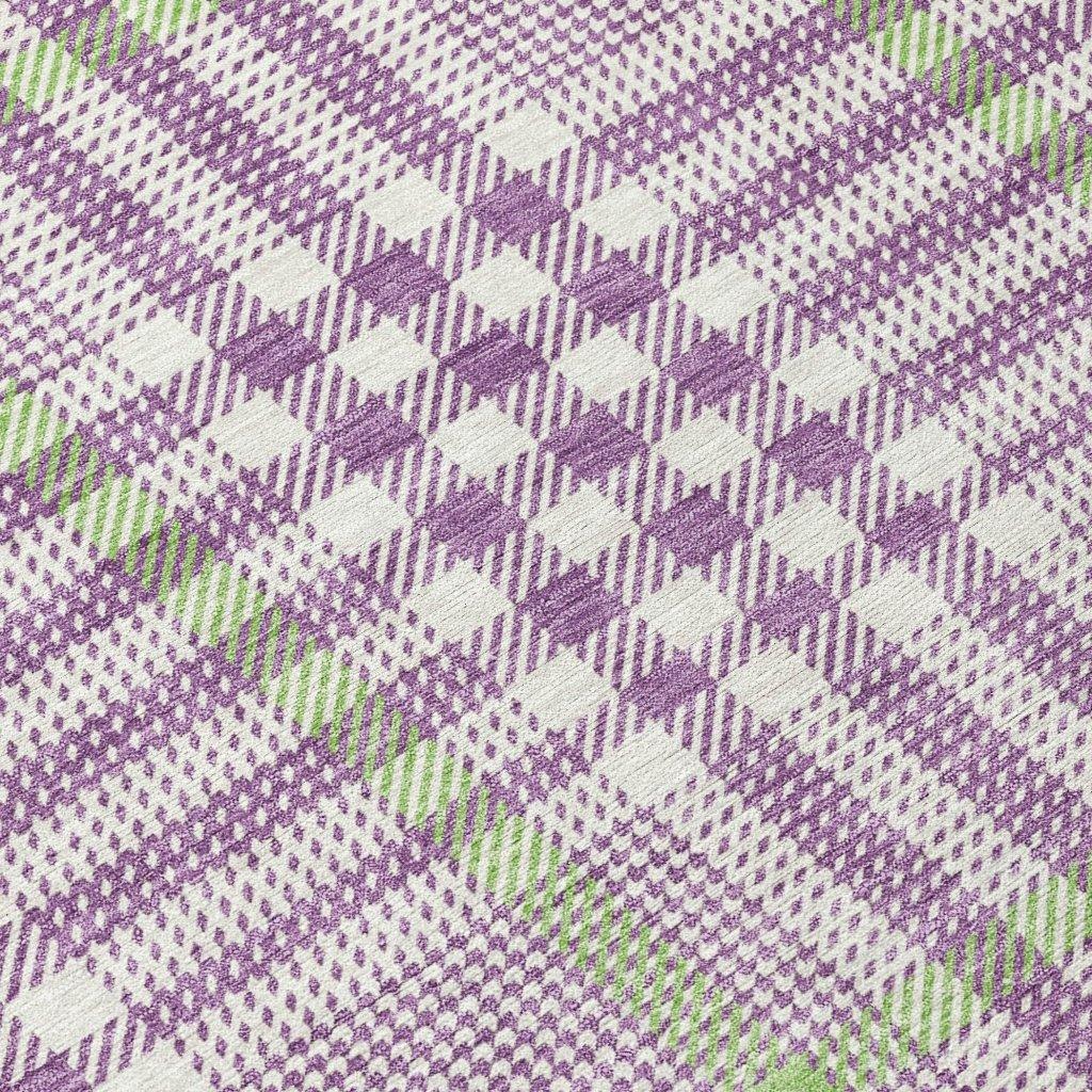 Samira Purple Washable Indoor-Outdoor Rug-Outdoor Rugs-LOOMLAN Rugs-LOOMLAN