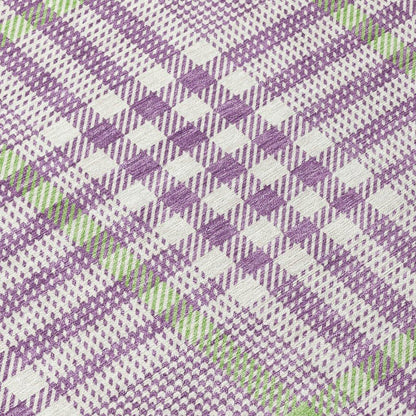 Samira Purple Washable Indoor-Outdoor Rug-Outdoor Rugs-LOOMLAN Rugs-LOOMLAN