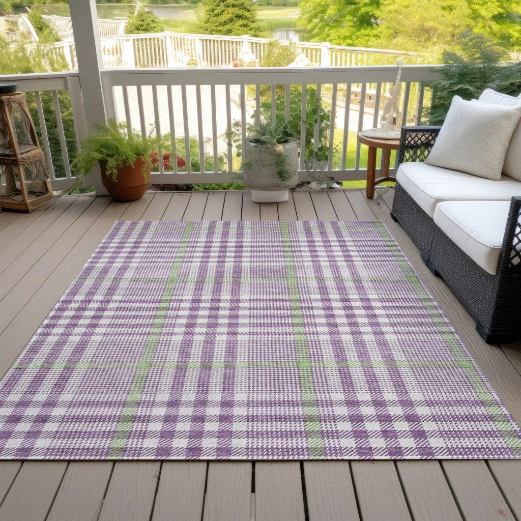 Samira Purple Washable Indoor-Outdoor Rug-Outdoor Rugs-LOOMLAN Rugs-LOOMLAN