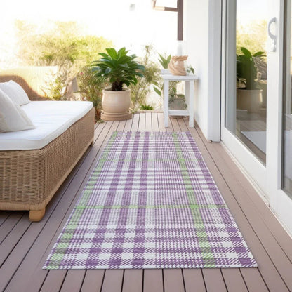 Samira Purple Washable Indoor-Outdoor Rug-Outdoor Rugs-LOOMLAN Rugs-LOOMLAN