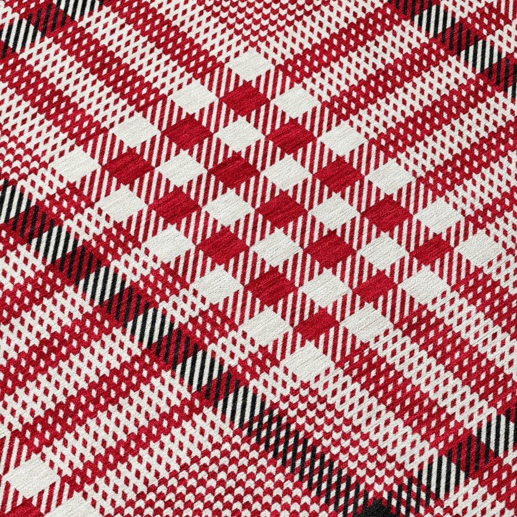 Samira Red Washable Indoor-Outdoor Rug-Outdoor Rugs-LOOMLAN Rugs-LOOMLAN