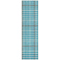 Samira Teal Washable Indoor-Outdoor Rug-Outdoor Rugs-LOOMLAN Rugs-2'3" x 7'6"-LOOMLAN