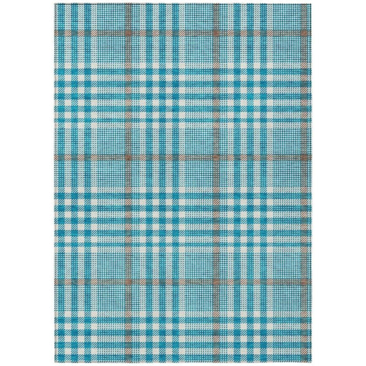 Samira Teal Washable Indoor-Outdoor Rug-Outdoor Rugs-LOOMLAN Rugs-2'6" x 3'10"-LOOMLAN