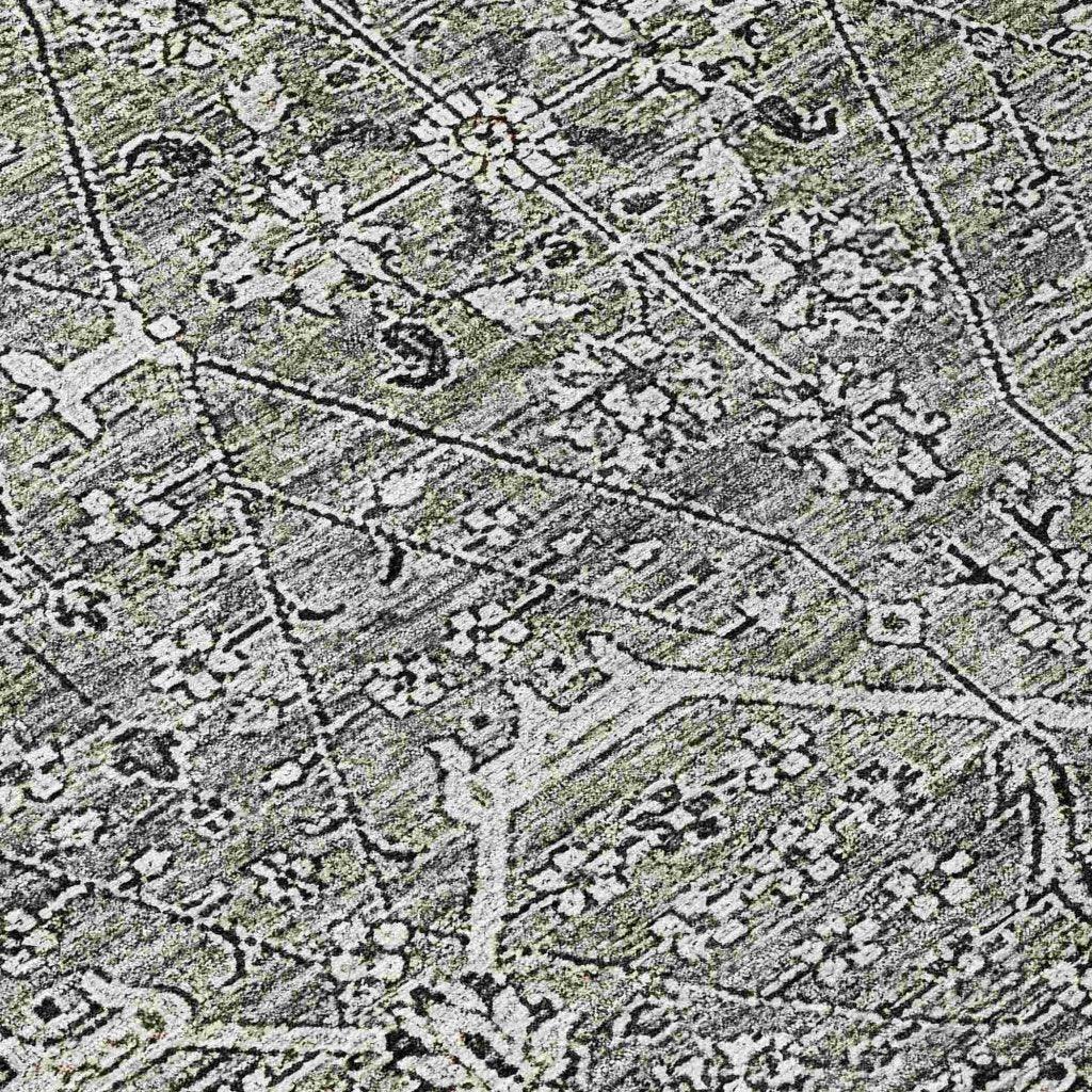 Samirah Gray Washable Indoor - Outdoor Rug - LOOMLAN - LOOMLAN Rugs - Outdoor Rugs