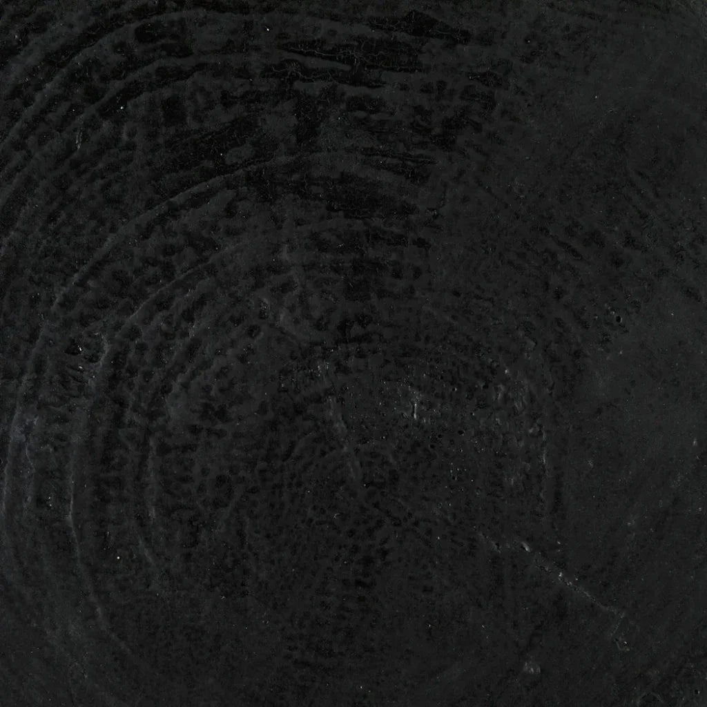 Samson Stool/Side Table, Black Burnt Resin - LOOMLAN - Noir - Side Tables