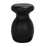 Samson Stool/Side Table, Black Burnt Resin - LOOMLAN - Noir - Side Tables