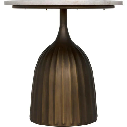 Samuel Side Table, Aged Brass - LOOMLAN - Noir - Side Tables