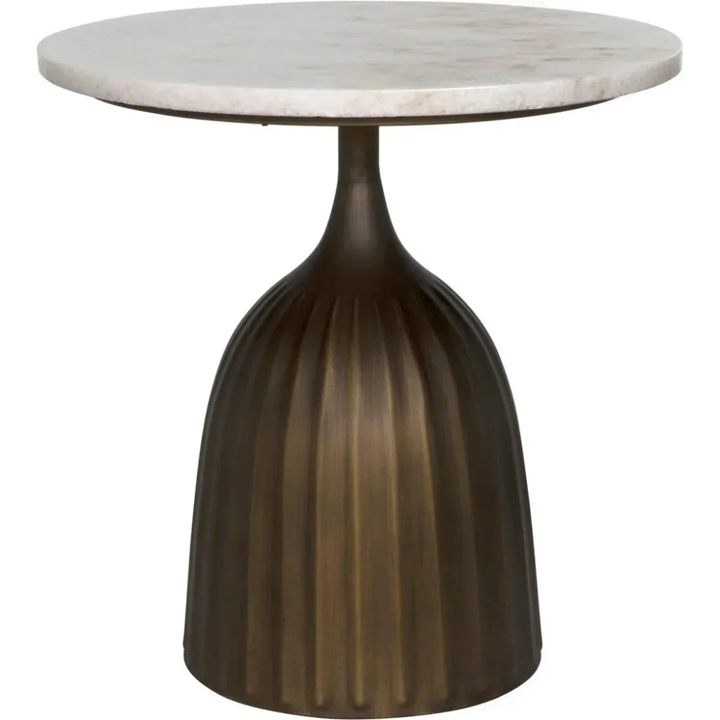 Samuel Side Table, Aged Brass - LOOMLAN - Noir - Side Tables