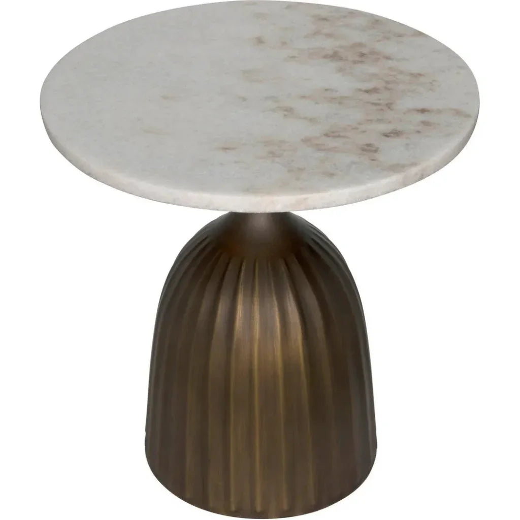 Samuel Side Table, Aged Brass - LOOMLAN - Noir - Side Tables